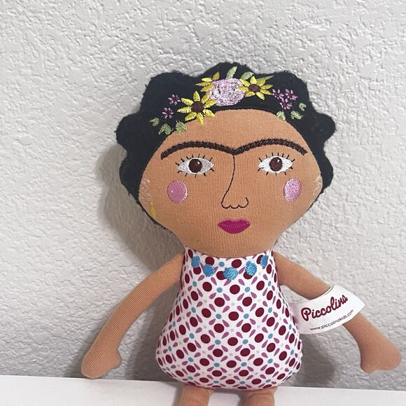 Piccolina Trailblazer Frida Kahlo Artist Plush Doll - MISSING CLOTHES - Picture 2 of 12